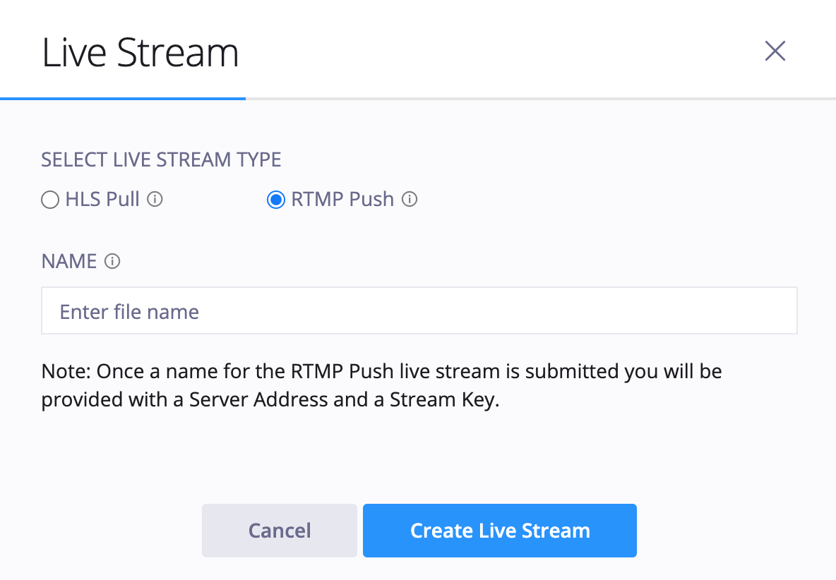 rtmp stream player generate code