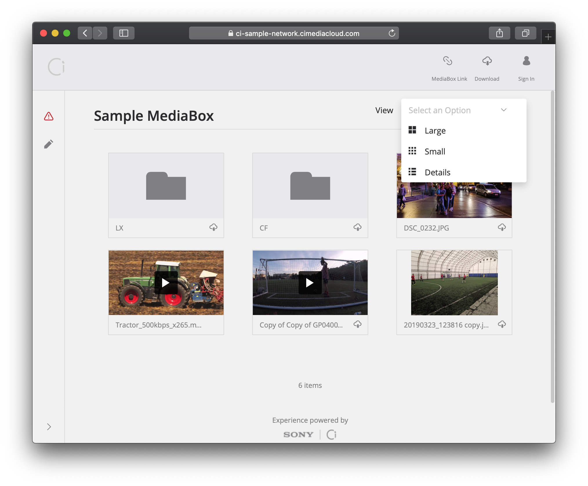 User Guide How to Use a MediaBox SONY Ci Customer Success