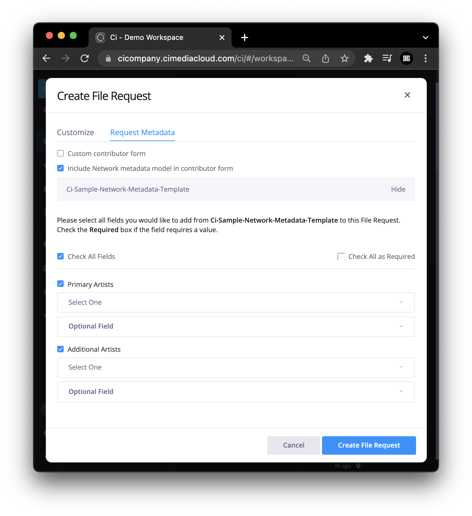 Working with Metadata Templates SONY Ci Customer Success